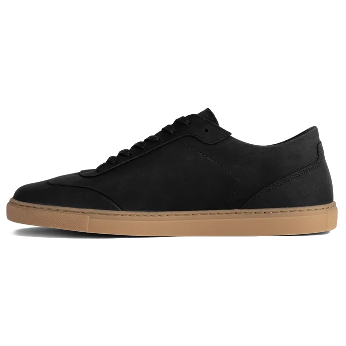 Atlas in Midnight black nubuck by Amberjack - Medial View