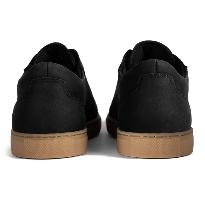 Atlas in Midnight black nubuck by Amberjack - Back View