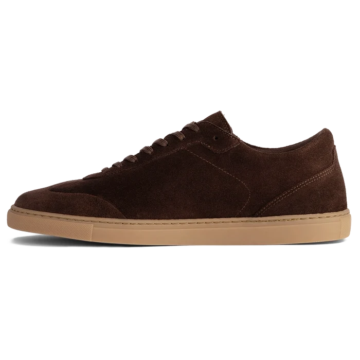 Atlas in Walnut brown suede by Amberjack - Medial View