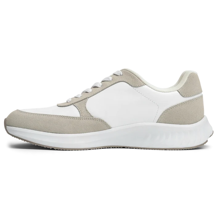 The Axis in Ivory Suede by Amberjack - Medial View