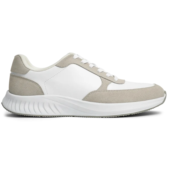 The Axis in Ivory Suede by Amberjack - Lateral View