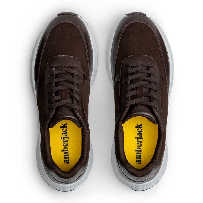 The Axis in Walnut Suede by Amberjack - Top Down View