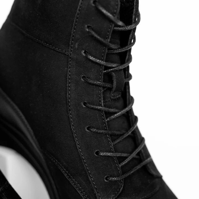 The Boot in Midnight by Amberjack - nubuck detail image