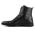 The Boot by Amberjack in Obsidian Black Leather - Medial View