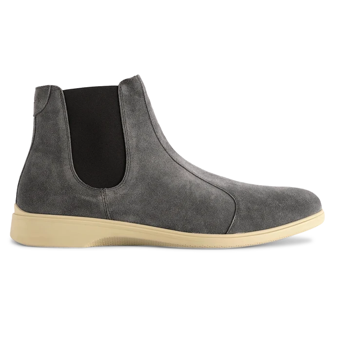 The Chelsea by Amberjack in Carbon Grey Suede - Lateral View