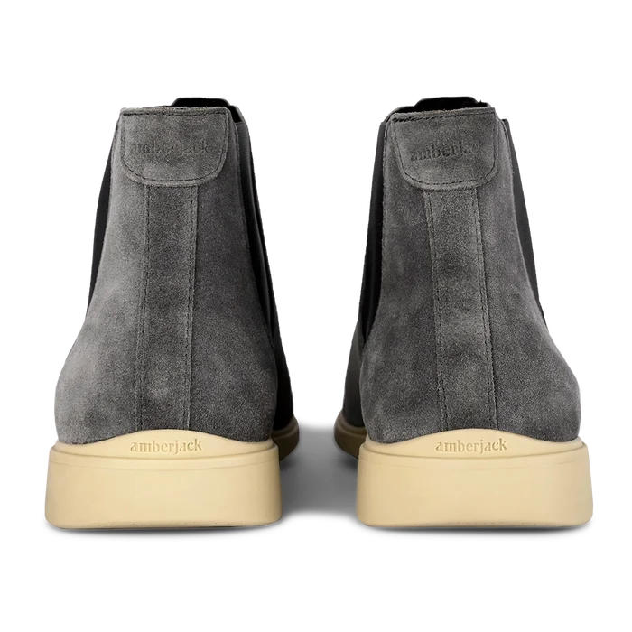 The Chelsea by Amberjack in Carbon Grey Suede - Back View