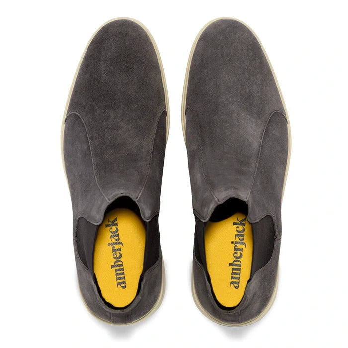 The Chelsea by Amberjack in Carbon Grey Suede - Top Down View