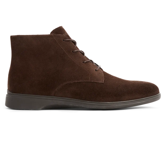 The Chukka in Walnut brown suede lateral view
