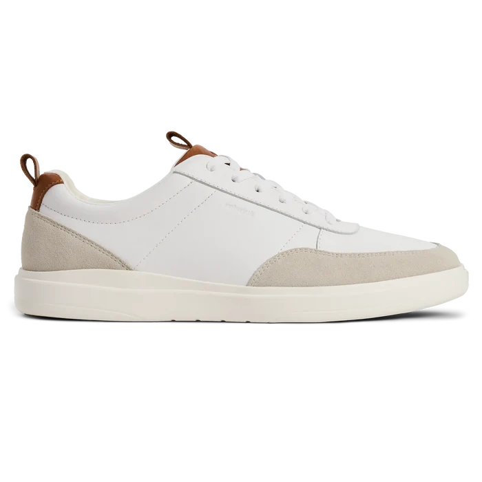 The Court in Ivory leather & suede lateral view