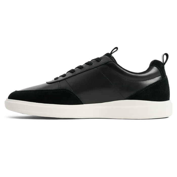 The Court in Onyx leather & suede medial view