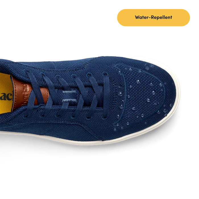 The Drift in Cobalt knit Toe with water droplets