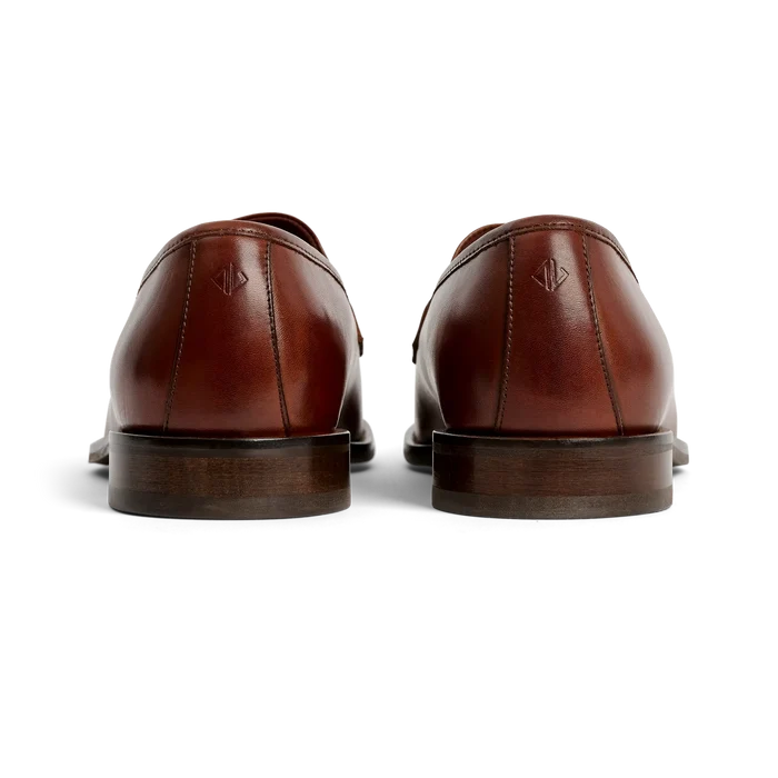 The Duke in Chestnut brown full-grain leather Heel View
