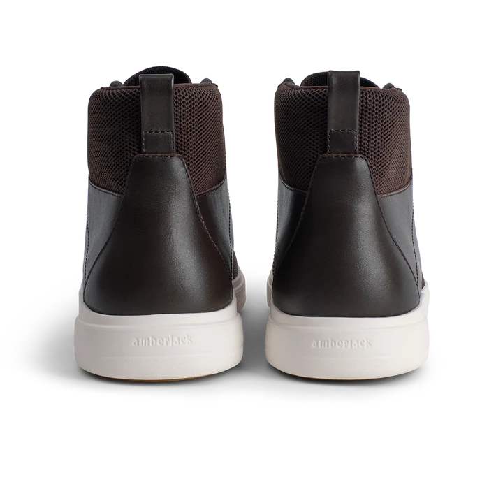 The Element in chestnut knit back heel View