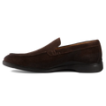 The Loafer by Amberjack in Walnut brown suede - Medial View