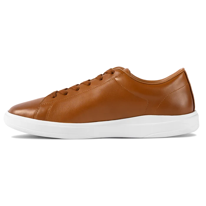 The Low-Top in Honey tan leather by Amberjack - Medial View