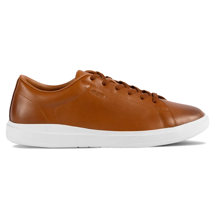 The Low-Top in Honey tan leather by Amberjack - Lateral View