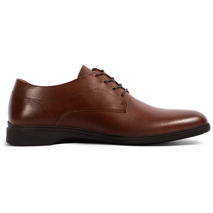 The Original Classic Dress Shoe by Amberjack in Chestnut Brown Leather - Lateral View
