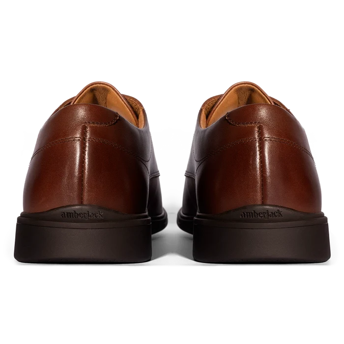 The Original Classic Dress Shoe by Amberjack in Chestnut Brown Leather - Back View