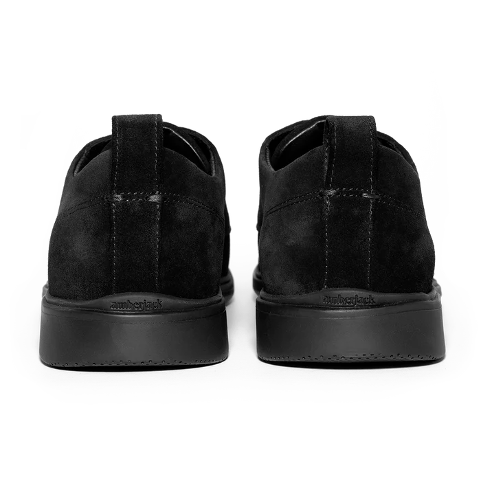 The Original Dress Shoe by Amberjack in Midnight Black - Back View