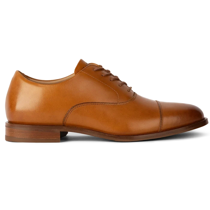 The Regent in Honey tan full-grain leather lateral view
