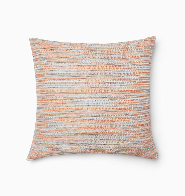 Tindari 22x22" decorative pillow in apricot