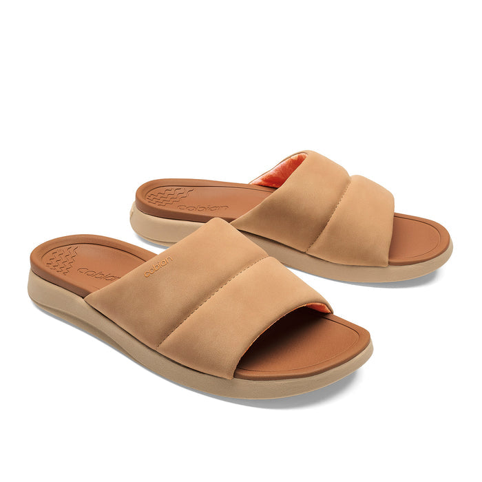 Cobian Tolula Slide Tan 3 Quarter View #color_tan