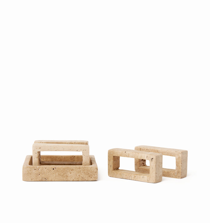 Travertino Napkin Rings