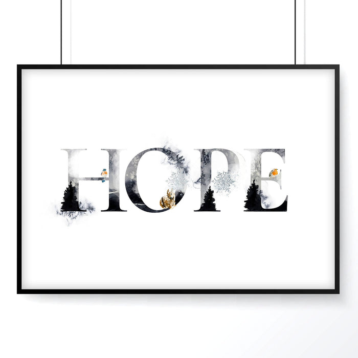 Xmas wall art print for Christmas decor